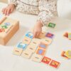 Viga  Drewniana Gra Pamięciowa Memo Zwierzątka Edukacyjna Dzieci 3+ - 004