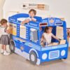 VIGA Duży Drewniany Radiowóz Policyjny Zestaw Edukacyjny Dla Dzieci Policja - 002