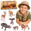 WOOPIE Zestaw Figurek Dzikich Zwierząt Safari 6 el. - 001