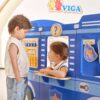 VIGA Duży Drewniany Radiowóz Policyjny Zestaw Edukacyjny Dla Dzieci Policja - 004
