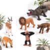WOOPIE Zestaw Figurek Dzikich Zwierząt Safari 6 el. - 003