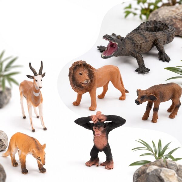 WOOPIE Zestaw Figurek Dzikich Zwierząt Safari 6 el. - 003