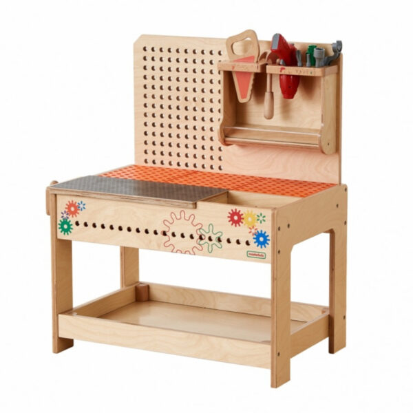 MASTERKIDZ Drewniany Warsztat Montessori STEM z Narzędziami