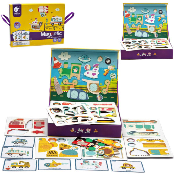 CLASSIC WORLD Puzzle Nauka Ruchu Transportu Drogowego 72 el. - 001