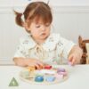Viga Drewniany Zegar Sorter Kształtów Edukacyjny 18m+ - 002