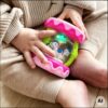 WOOPIE BABY Różowy Bębenek Pozytywka Projektor 3w1 Zabawka Muzyczna dla Niemowląt + Walec Roller do Nauki Raczkowania - 003
