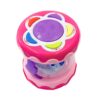 WOOPIE BABY Różowy Bębenek Pozytywka Projektor 3w1 Zabawka Muzyczna dla Niemowląt + Walec Roller do Nauki Raczkowania - 005