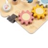 WOOPIE GREEN  Tablica Manipulacyjna Edukacyjna Sensoryczna Domek Montessori 2w1 8 el. - 014