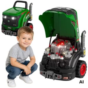 WOOPIE Interaktywny Warsztat Mechaniczny Traktor z Licznymi Akcesoriami 60 el.
