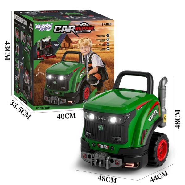 WOOPIE Interaktywny Warsztat Mechaniczny Traktor z Licznymi Akcesoriami 60 el.