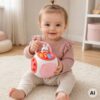 WOOPIE BABY Pianinko Króliczek Edukacyjny Dla Dzieci Różowy