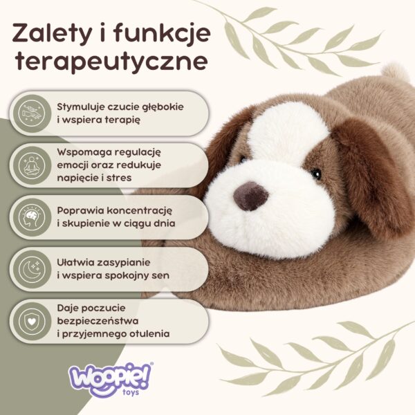 WOOPIE Piesek Sensoryczny Miś Obciążeniowy Pluszak 2,5kg - 003