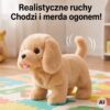 WOOPIE Interaktywny Brązowy Piesek na Smyczy z Akcesoriami