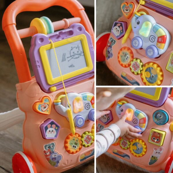 WOOPIE BABY Interaktywny Chodzik Pchacz Muzyczny + Znikopis