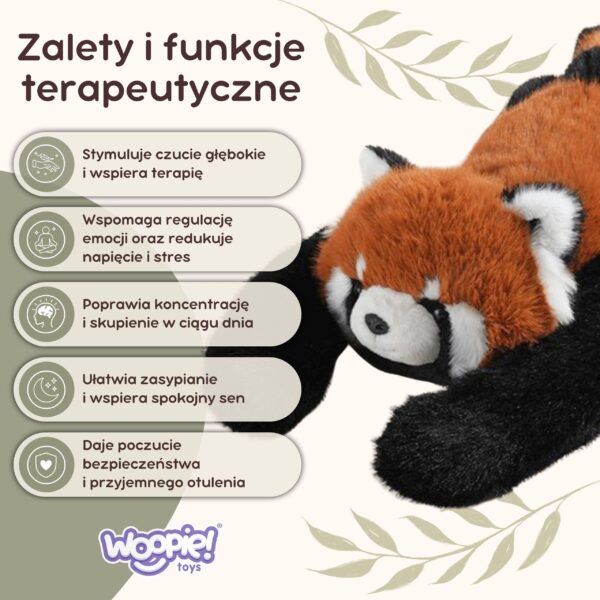 WOOPIE Ruda Panda Obciążeniowy Miś Sensoryczny 1,5kg - 002